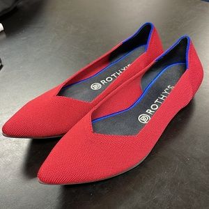 9.5 Red Rothy’s worn once